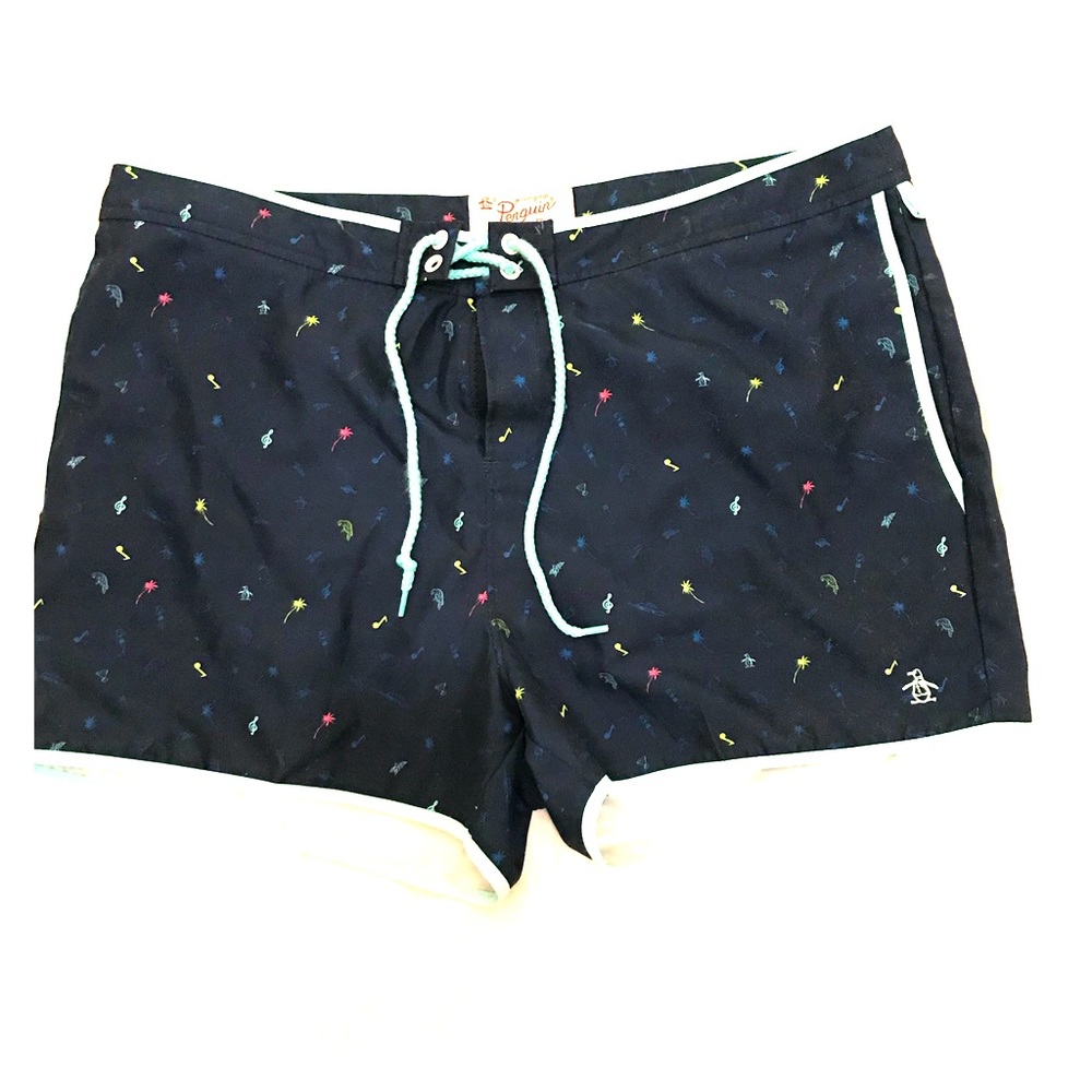 Penguin brand men’s bathing suit.